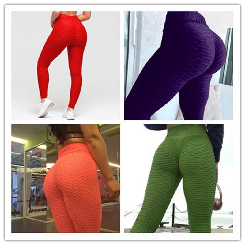 Anti-Cellulite Scrunch Leggings for Enhanced Contour, No Pocket Design