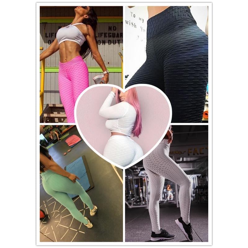 Anti-Cellulite Scrunch Leggings for Enhanced Contour, No Pocket Design